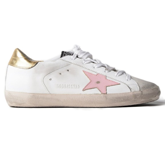 Golden Goose Shoes - Golden Goose Pink and Gold sneakers size 7
